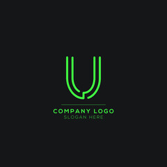 U initial letter Logotype for luxury branding. Elegant and stylish design for your Elite company.