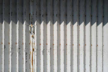 Horizontal traditional retro Hong Kong style silver shop front building matel gate rolling door design