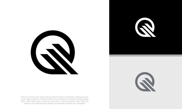 Initials Q logo design. Initial Letter Logo.