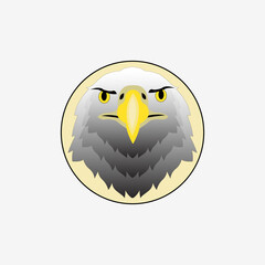 A simple eagle logo suitable for printing on t-shirts etc