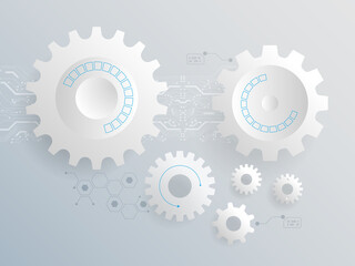 abstract cog gear wheels technology background