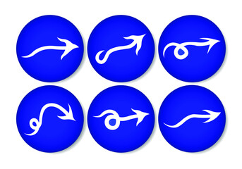 Arrow icon set. business arrow vector set