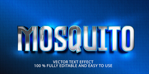 mosquito vector text effect
