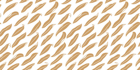 Leaves seamless background in one color. Stock vector illustration