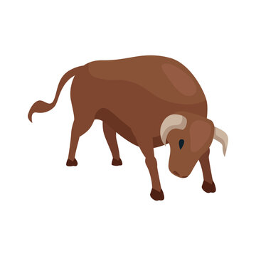 recommend clip art: Angry Bull Fight Composition