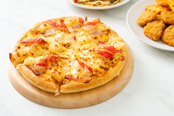 ham and crab stick pizza
