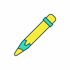 Filled outline Pencil with eraser icon isolated on white background. Drawing and educational tools. School office symbol. Vector