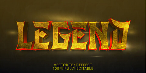 LEGEND VECTOR TEXT EFFECT