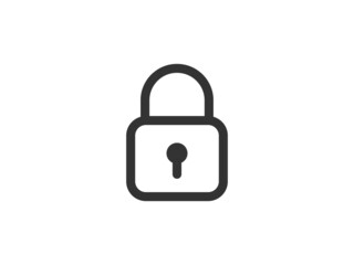 Close icon vector sign. Cancel symbol padlock web design. Error, denied, avoid or wrong data button.