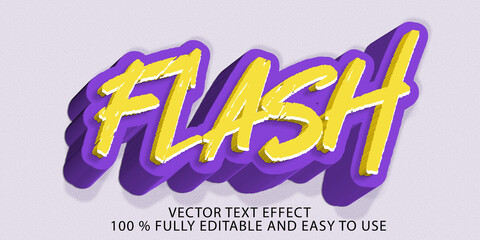 flash vector text effect