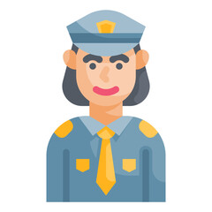 police flat icon