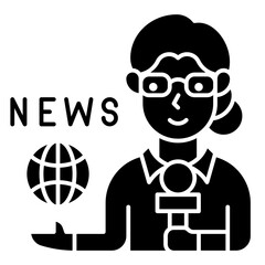reporter glyph icon