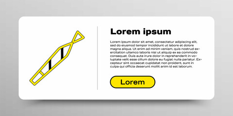 Line Marijuana joint, spliff icon isolated on white background. Cigarette with drug, marijuana cigarette rolled. Colorful outline concept. Vector