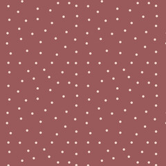 Christmas polka dot seamless repeating pattern background. Trendy for fabric, texitle print, wallpaper, background, wrapping or invitation cards, packaging.