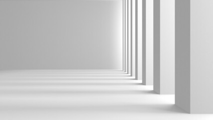 White Modern Background. Abstract Building Concept