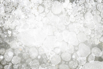 snow ice soft white background, blurred winter wallpaper blank