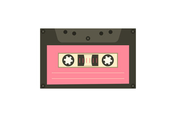 Audio cassette. Vector image.