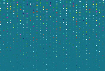 Light Multicolor, Rainbow vector cover with polygonal style.