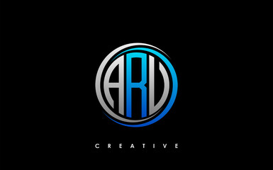 ARU Letter Initial Logo Design Template Vector Illustration