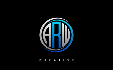 ARW Letter Initial Logo Design Template Vector Illustration