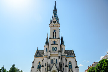 Obraz premium Sacred Heart church in Koszeg, Hungary