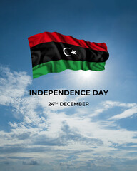 Libya independence day card