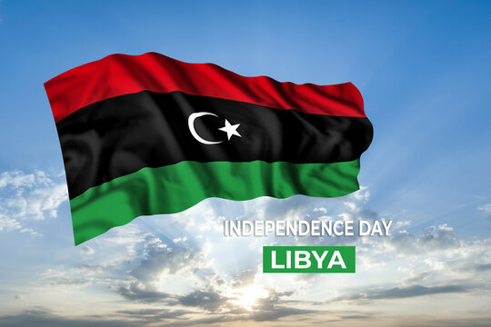 Libya independence day card