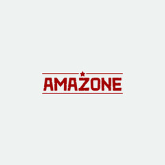 Amazone text or logotype with custom font