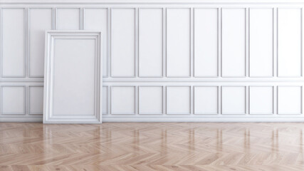 Empty room with Wall Background. 3D illustration, 3D rendering	
