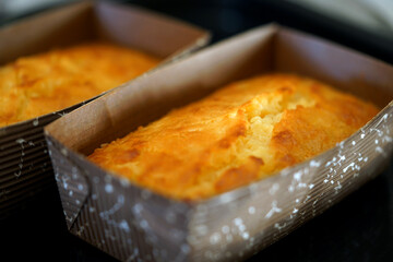 手作りのパウンドケーキ