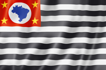 Sao Paulo state flag, Brazil
