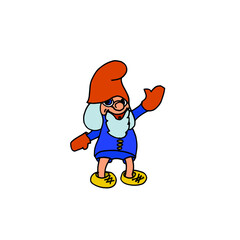 fairy gnome for cartoon on white background