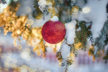 christmas decorations on the Christmas tree