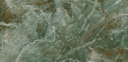 Emerald green marble with grey streaks, Emperador Italian glossy marble granite slab stone and...