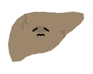 肝臓　キャラクター　肝硬変