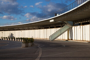 minimal sea view and concrete constructions