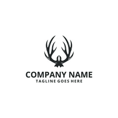 Graphic design illustration Symbol Deer Antler Logo Template Illustration Design