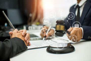 Business and lawyers discussing contract papers  Consultation and legal concepts, lawyers, 