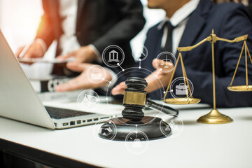 Business and lawyers discussing contract papers  Consultation and legal concepts, lawyers, 