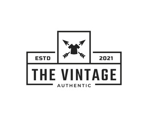Classic Vintage Retro Label Badge for Clothing Apparel Logo Emblem Design Template Element