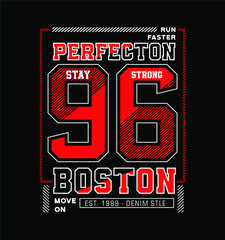 boston 96 design typography vector t shirt graphics