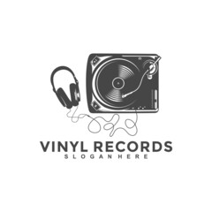 Vinyl record   emblems badges and labels banners