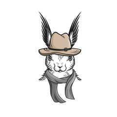 Crazy creative animal design with accessories 