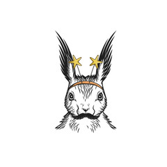 Crazy creative animal design with accessories 