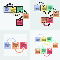 Elements for business data visualization, Modern infographic design