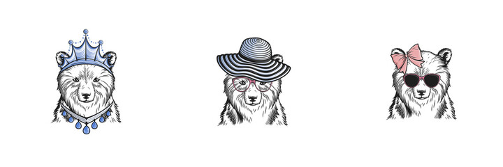 Crazy creative animal design with accessories 
