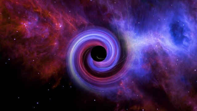 Black hole concept. Elements of this image furnished by NASA.