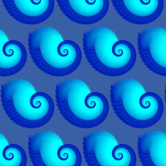 Blue abstract background with circles