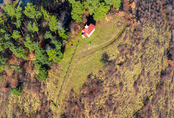 Catholic chapel 14 crosses from the city of Sovata - Romania