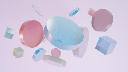 frosted blurred glass 3d rendered wallpaper 